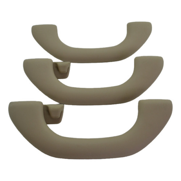 Kit 3 Puxador Alça Teto Pqp Volkswagen Jetta 2013 Original Preto