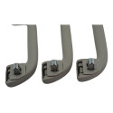 Kit Com 3 Puxador Alça Teto Pqp Honda City 2015 Original Cinza-escuro