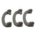 Kit 3 Puxador Alça Teto Pqp Fiat Argo 2020 Original