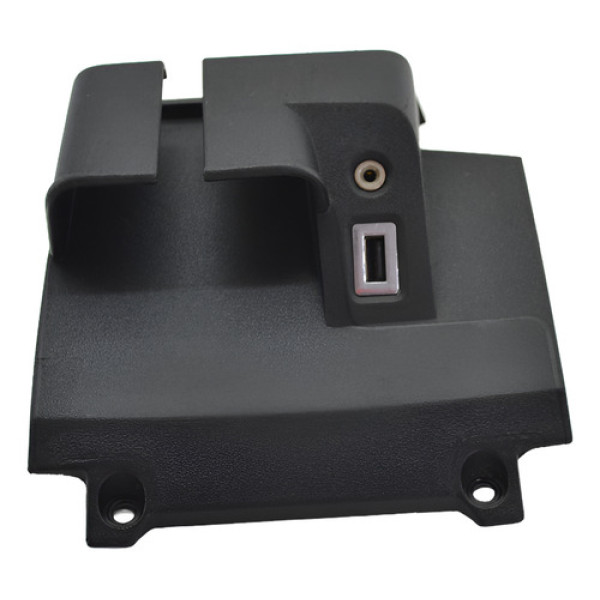 Moldura Entrada Usb Auxiliar Ford Focus 2013 Original - Preto