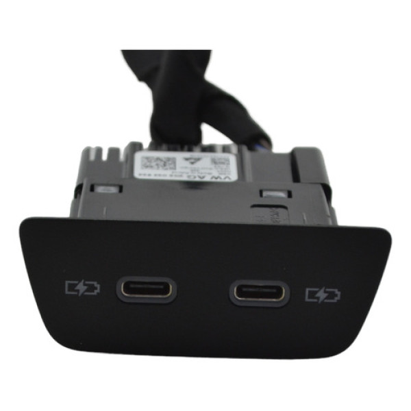 Entrada Dupla Conector Usb Tipo C Nivus 2023 Virtus Original Preto