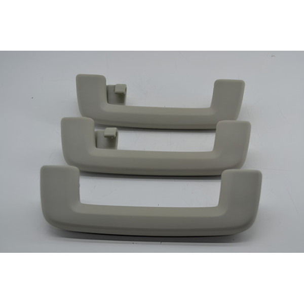 Kit 3 Puxador Alça Teto Pqp Ford Focus 2011 2012 Original - Cinza