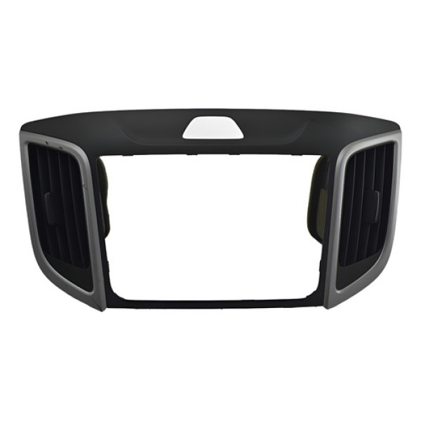 Moldura Central Painel Com Difusor Hyundai Creta 2021 Origin Preto