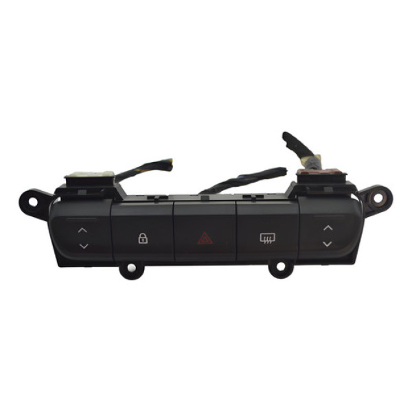 Botão Pisca Alerta Trava Desembaçador Kwid 2022 Original - Preto