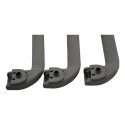 Kit 3 Puxador Alça Pqp Teto Volkswagen Santana 2003 Original Cinza