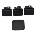 Kit 4 Tampa Botão Falso Painel L200 Triton 2020 Original Preto