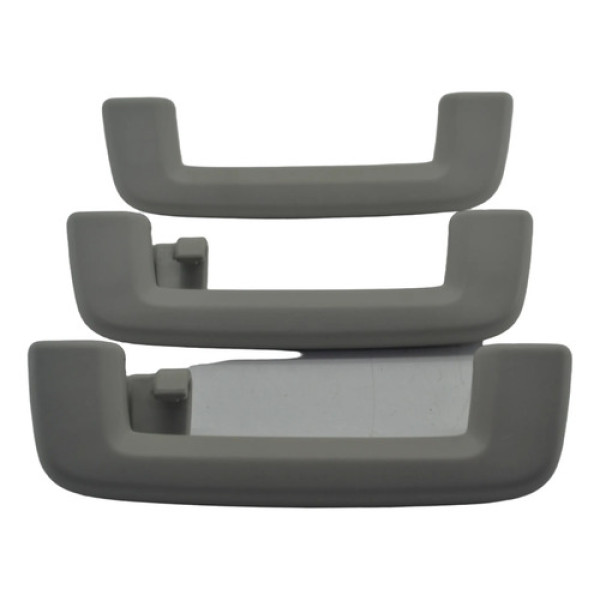 Kit 3 Puxador Alça Teto Pqp Ecosport 2017  Original Cinza