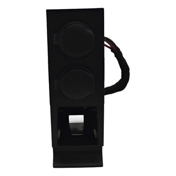 Tomada Conector Energia 12v Duplo Meriva 2003 Original Preto
