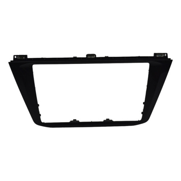 Moldura Central Painel Multimidia Vw Tiguan 2019 Original - Cinza