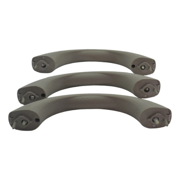 Kit 3 Puxador Alça Teto Pqp Versa 2017 Original Cinza