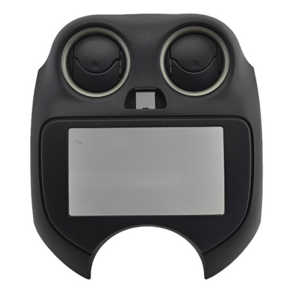 Moldura Central Painel Nissan March 2014 Original - Preto