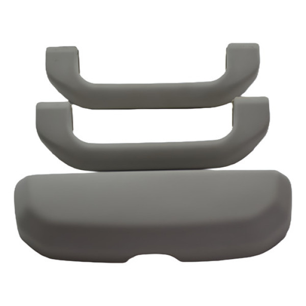 Par Puxador Alça Teto Pqp + Porta Oculos Uno 2015 Original Cinza-escuro Par Puxador Alça Teto Pqp + Porta Oculos Uno 2015 Original Cinza-escuro