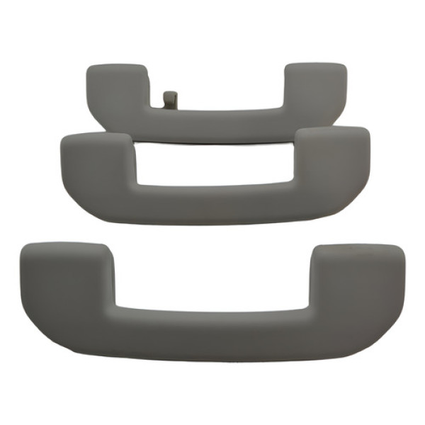 Kit Com 3 Puxador Alça Teto Pqp Citroen C4 Lounge 2015 Orig Cinza