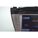 Radio Multimidia Painel Ix35 2012 Original N/pega Cd Cinza/preto