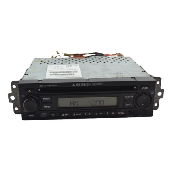 Radio Aparelho Som Original Mitsubishi Pajero Tr4 N/pega Usb