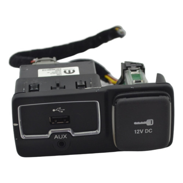 Entrada Conector Tomada 12v Usb Renegade 2016 Original Preto