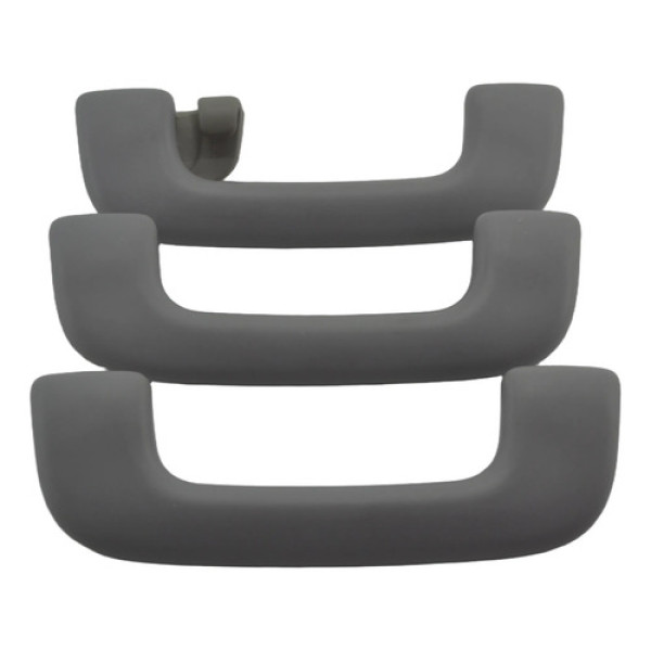 Kit 3 Puxador Pqp Alça Apoio Teto Creta 2020 Original Cinza