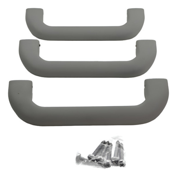 Kit Com 3 Puxador Alça Teto Pqp Vw Spacefox 2011 Fox Origina - Cinza-escuro