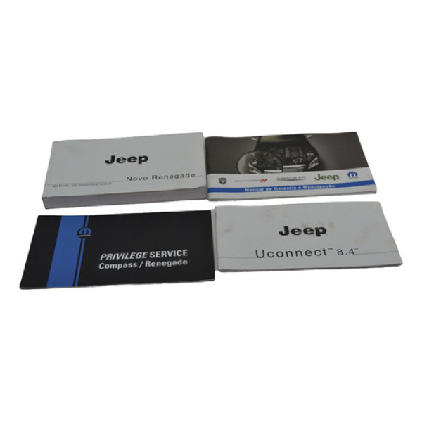 Kit Manual Proprietário Uconnect Jeep Renegade 2021 Original