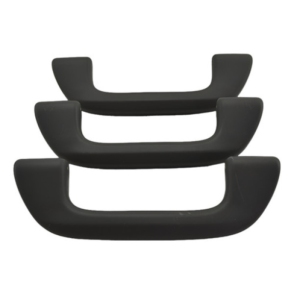 Kit Com 3 Puxador Alça Pqp Teto Honda Civic 2007 Original - Cinza-escuro