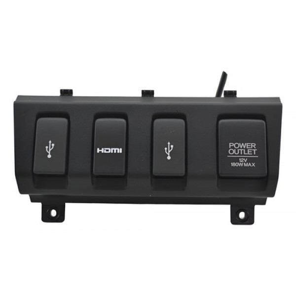 Moldura Com Tomada 12v Usb Hdmi Honda Hr-v 2016 Original