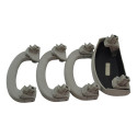 Kit 3 Puxador Alça Teto Pqp + Porta Oculos Punto 2013 Origin Bege