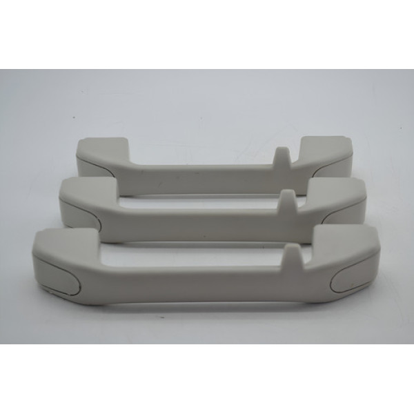 Kit 3 Puxador Alça Teto Pqp Fiat Idea 2014 2015 Original Cinza