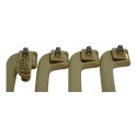 Kit Com 4 Puxador Alça Teto Pqp Audi Q5 2016 Original Ocre