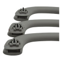 Kit 3 Puxador Alça Pqp Teto Peugeot 3008 2014 Original Cinza