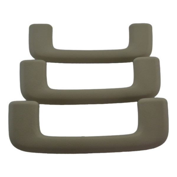 Kit 3 Puxador Alça Teto Pqp Outlander 2015 Original Bege