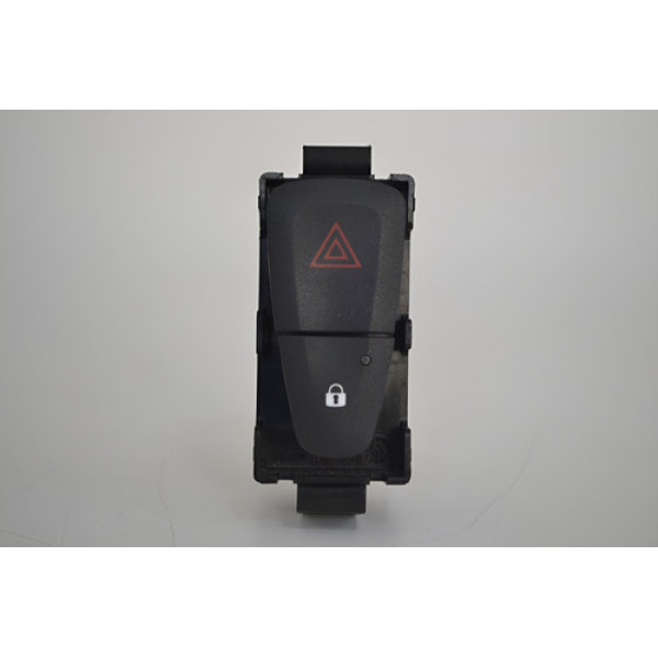 Botão Pisca Alerta Trava Painel Renault Sandero Original - Preto