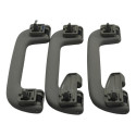 Kit Com 3 Puxador Alça Teto Pqp Corolla 2014 Original Cinza-escuro