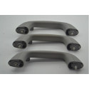 Kit 3 Puxador Alça Teto Pqp Toyota Etios 2014 Original Cinza-escuro