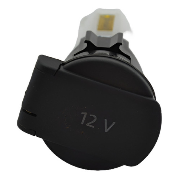 Tomada Energia 12v Console Virtus 2022 Polo Nivus Original - Preto Tomada Energia 12v Console Virtus 2022 Polo Nivus Original - Preto