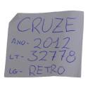Espelho Retrovisor Interno Chevrolet Cruze 2012 Original