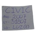 Luz Interna Teto Central Traseira Honda Civic 2007 Original