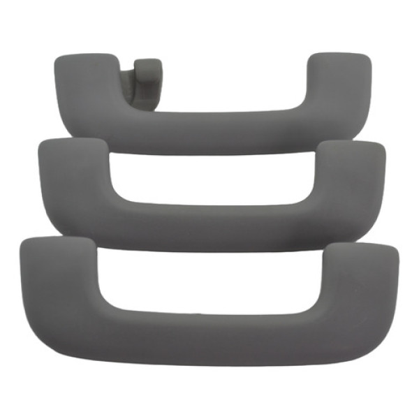 Kit 3 Puxador Alça Apoio Teto Pqp Creta 2020 Original Cinza