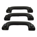 Kit 3 Puxador Alça Teto Pqp Honda Civic 2008 Original Cinza-escuro