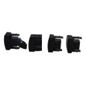 Kit 4 Botão Cego Falso Painel Tucson 2009 Original Preto