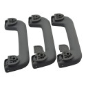 Kit Com 3 Puxador Alça Teto Pqp Chery Tiggo 8 2023 Original Cinza-escuro