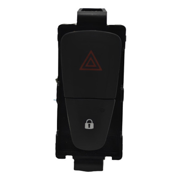 Botão Pisca Alerta Trava Painel Sandero 2019 Logan Original - Preto