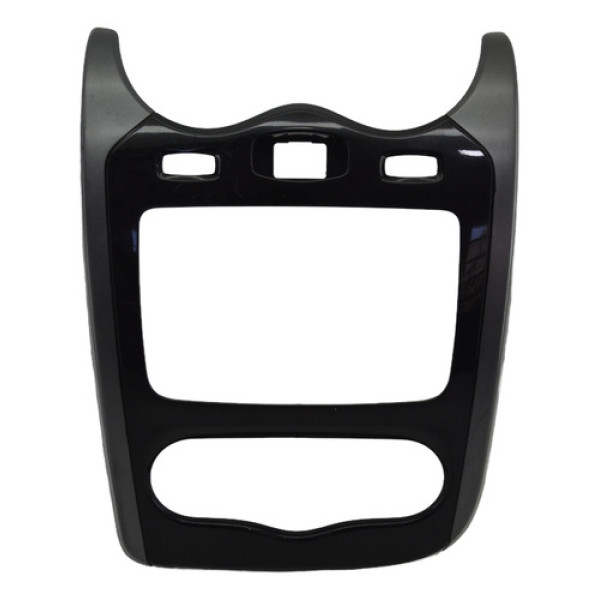 Moldura Radio Central Painel Renault Sandero 2013 Original Preto