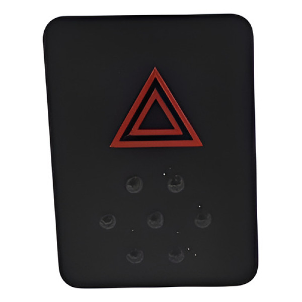 Botão Interruptor Pisca Alerta Nissan Tiida 2011 Original Preto