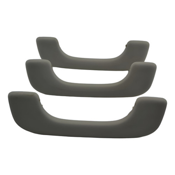 Kit 3 Puxador Alça Teto Pqp Renault Megane 2011 Original - Cinza