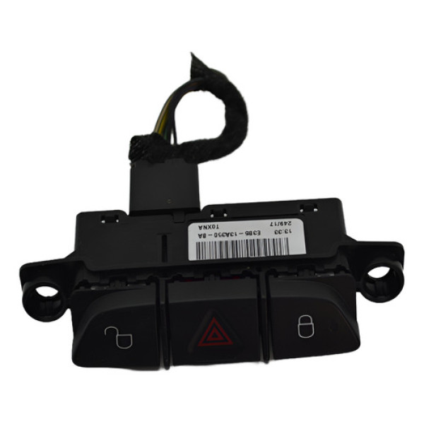 Botão Trava Destrava Pisca Alerta Ford Ka 2018 Original - Preto