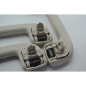 Kit 3 Apoio Puxador Alça Teto Pqp Corolla Xei 2023 Original Cinza