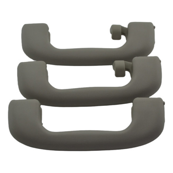 Kit 3 Puxador Alça Pqp Teto Gm Meriva 2012 Original Cinza