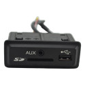 Entrada Conector Usb Auxiliar Console Fluence 2017 Original Preto
