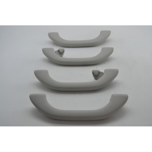 Kit 4 Puxador Alça Teto Pqp Volkswagen Passat 2003 Original Cinza