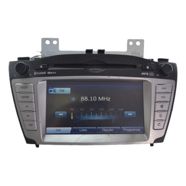 Radio Tela Central Bluetooth Multimidia Ix35 2012 Original Preto/cinza